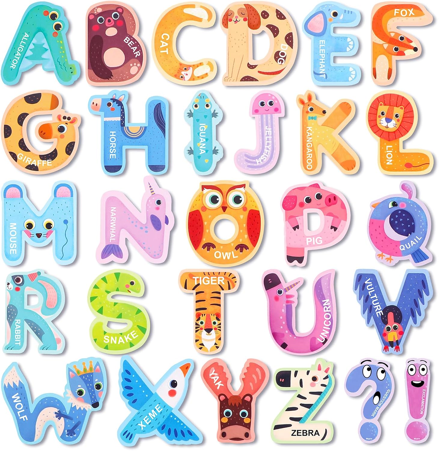 Magnetic Letters for Classroom Whiteboard, Alphabet Magnets ABC for Toddlers Fri...