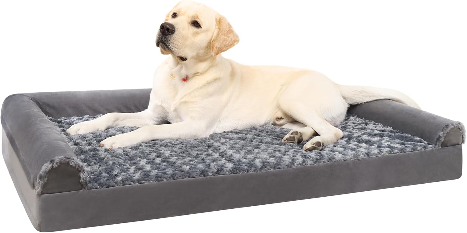 KSIIA Extra Large Dog Bed, XL Orthopedic Dog Sofa Beds with Removable Washable C...