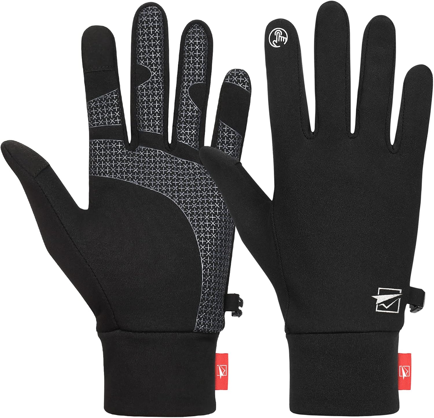 TOLEMI Winter Gloves Running Thermal Liner Gloves Warm Gloves Anti-slip Touchscr...