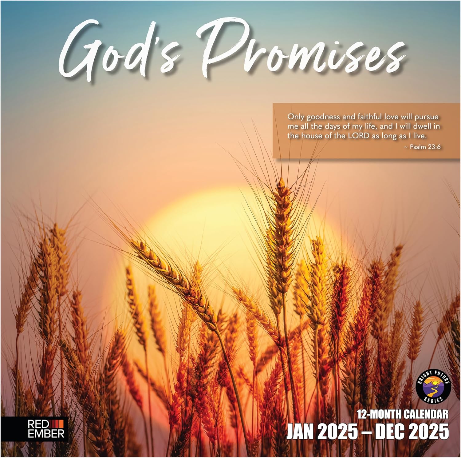 RED EMBER God's Promises 2025 Wall Calendar 12 Month | 12" x 24" Open | Thick &...
