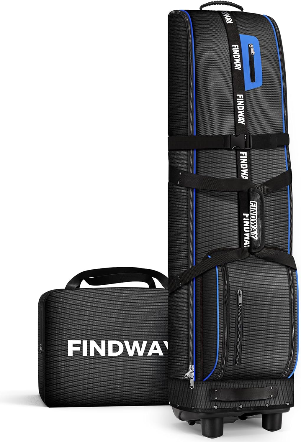 Findway Golf Travel Bag with Wheels [Upgraded], 1680D Heavy Duty Oxford Wear-Res...