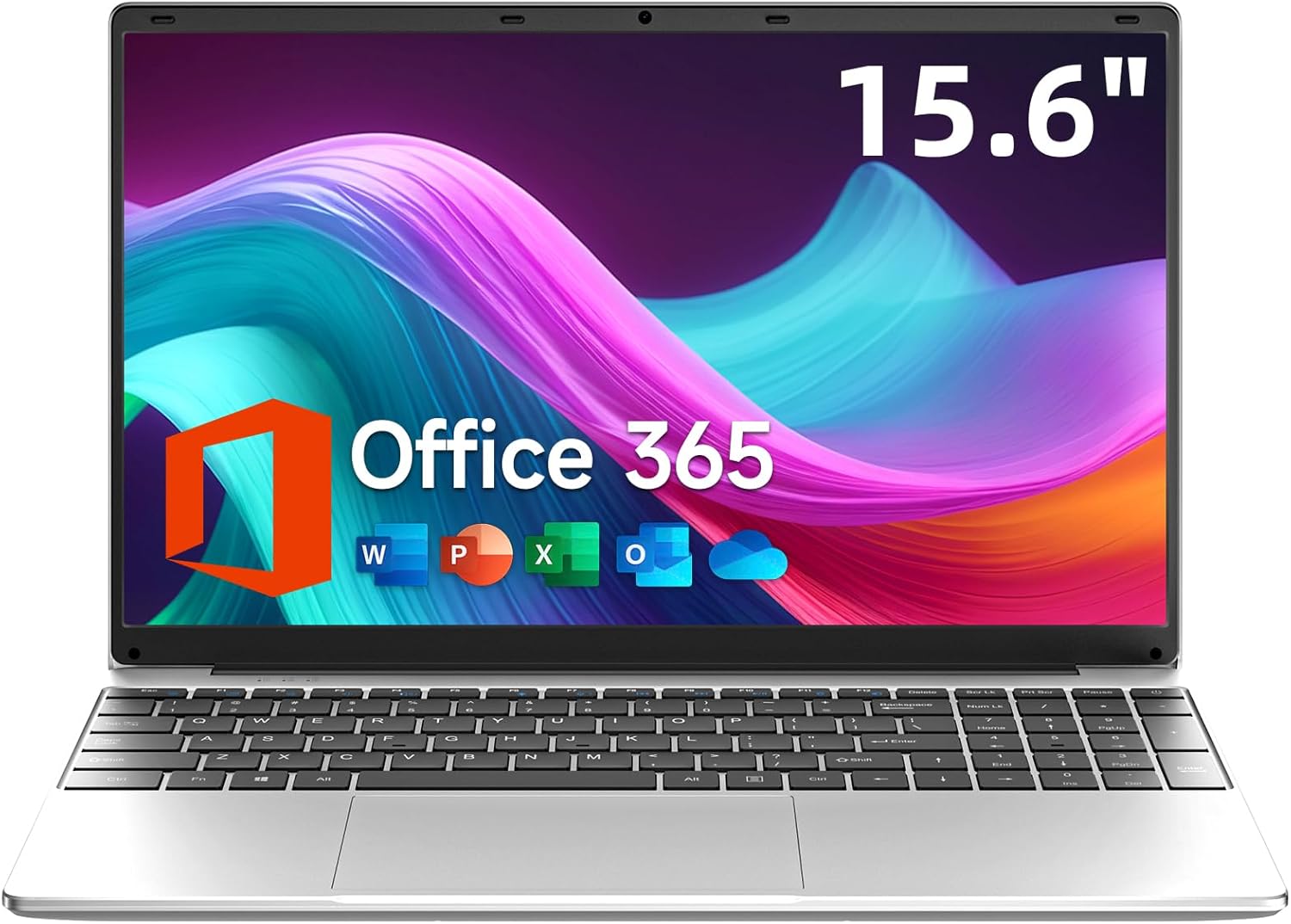 15.6 Inch Laptop with Office 365, 4GB RAM, 128GB Storage Expandable 1TB, 5205U P...