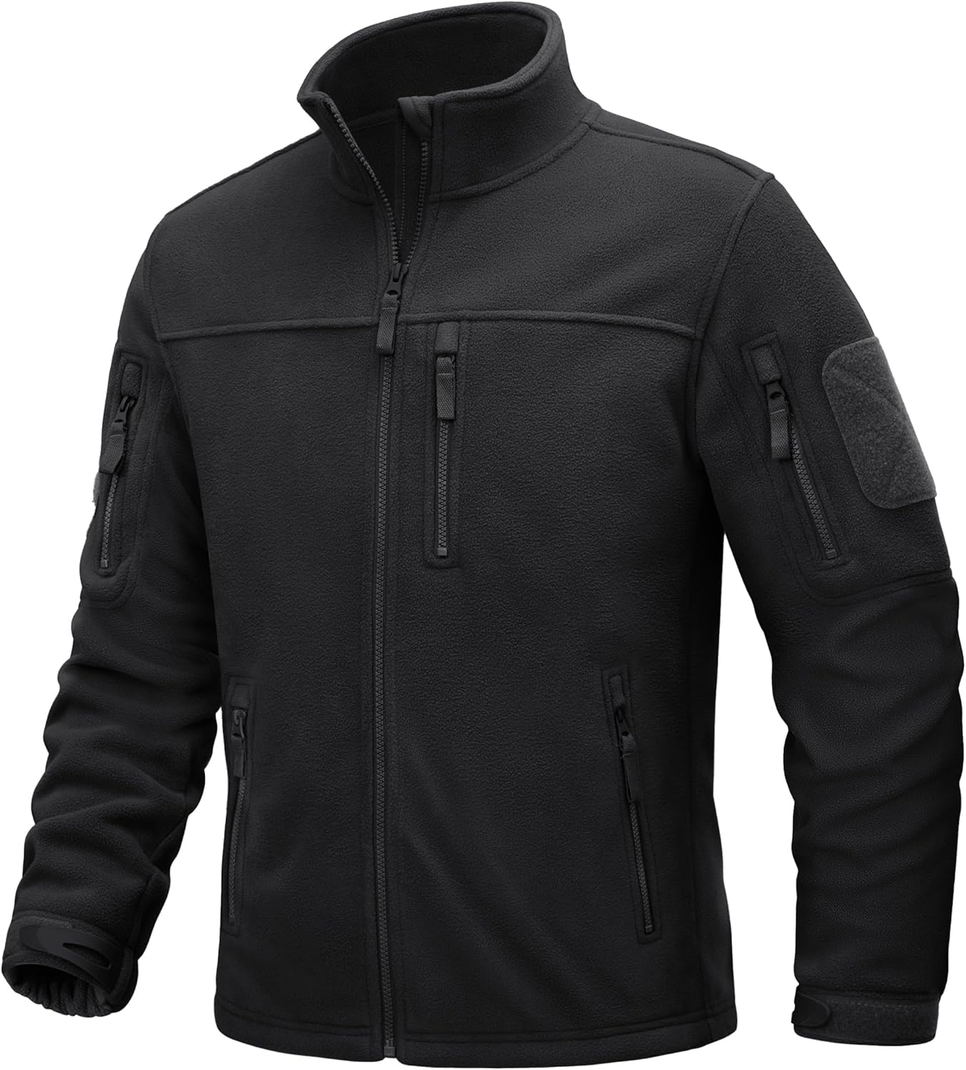 TACVASEN Men's Jacket Winter Tactical Jackets Full-Zip Fleece Jacket with Zipper...