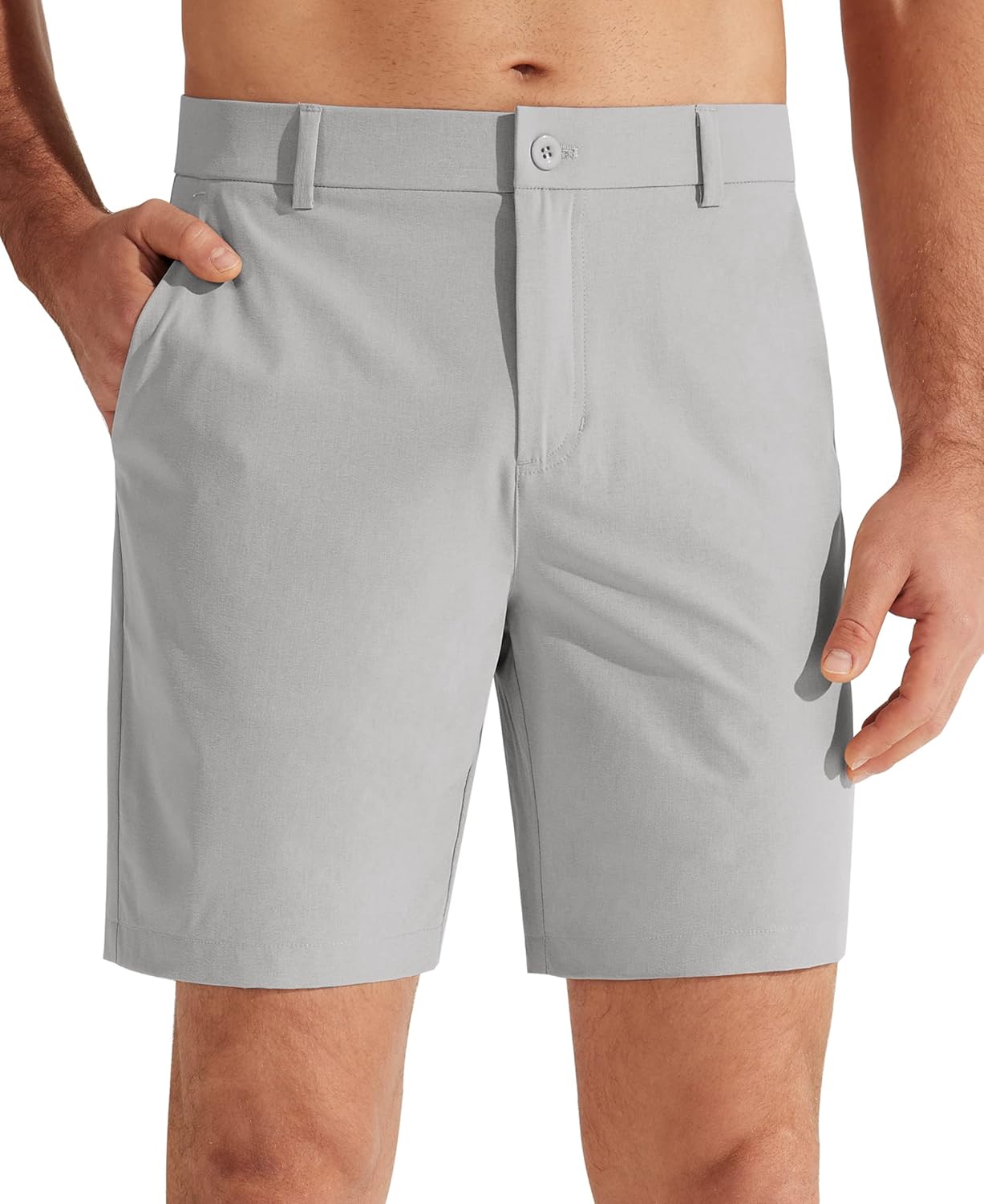 Libin Men's Golf Shorts 7" 9" Work Dress Shorts Casual Flat Front Hybrid Shorts...
