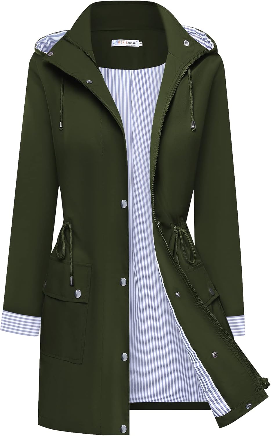 BBX Lephsnt Rain Coats for Women Waterproof Rain Jacket Lightweight Windbreaker...