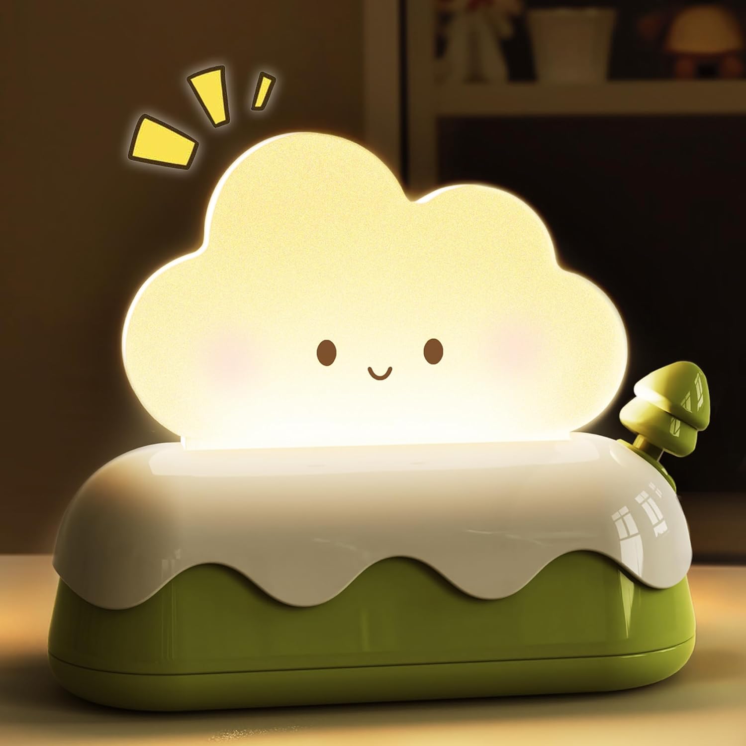 L LOHAS LED Cute Desk Decor Cloud Lamp Night Light for Kids, Kawaii Sleep Light,...