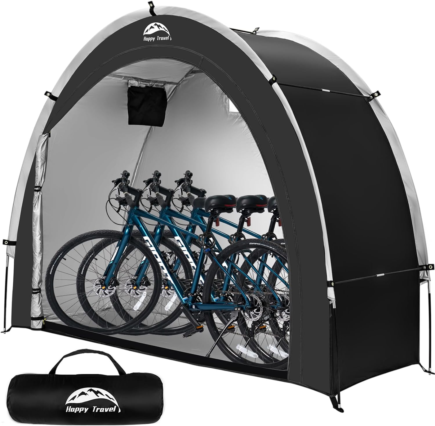 Happy Travel Bike Storage Shed Tent,Outdoor Portable Bicycle Storage Sheds with...