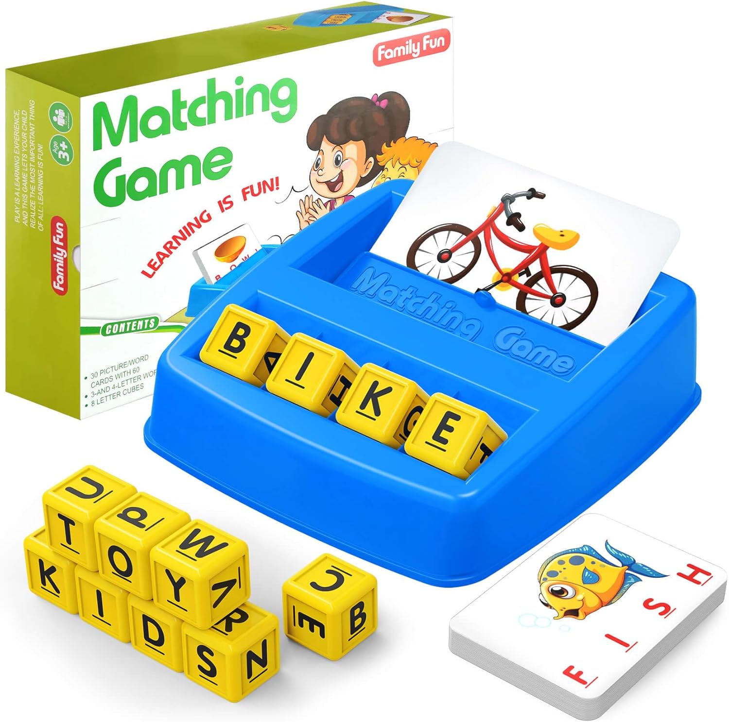 HahaGift Educational Toys for 3 4 5 Year Olds kids Gifts, Matching Spell Game To...