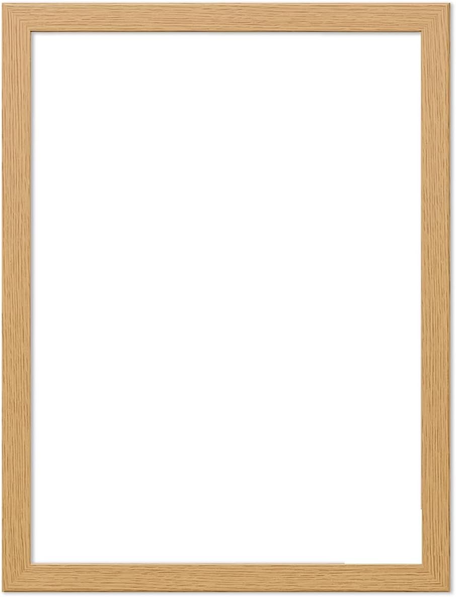 DECORO 50x70cm Oak Frame |500x700 Poster Frame | 500 x 700 mm Oak Wooden Photo F...