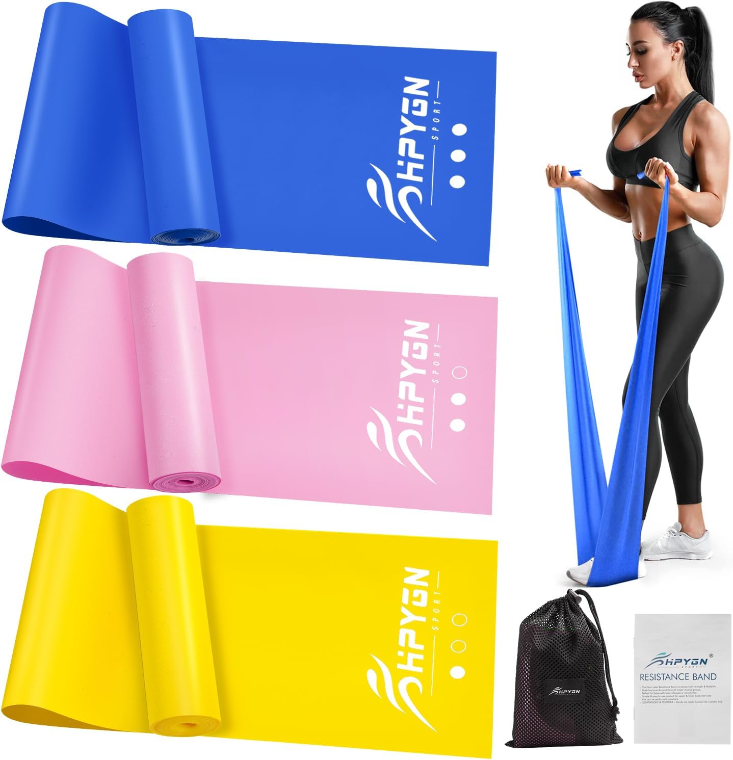Resistance Bands, Exercise Bands, Physical Therapy Bands for Strength Training,...