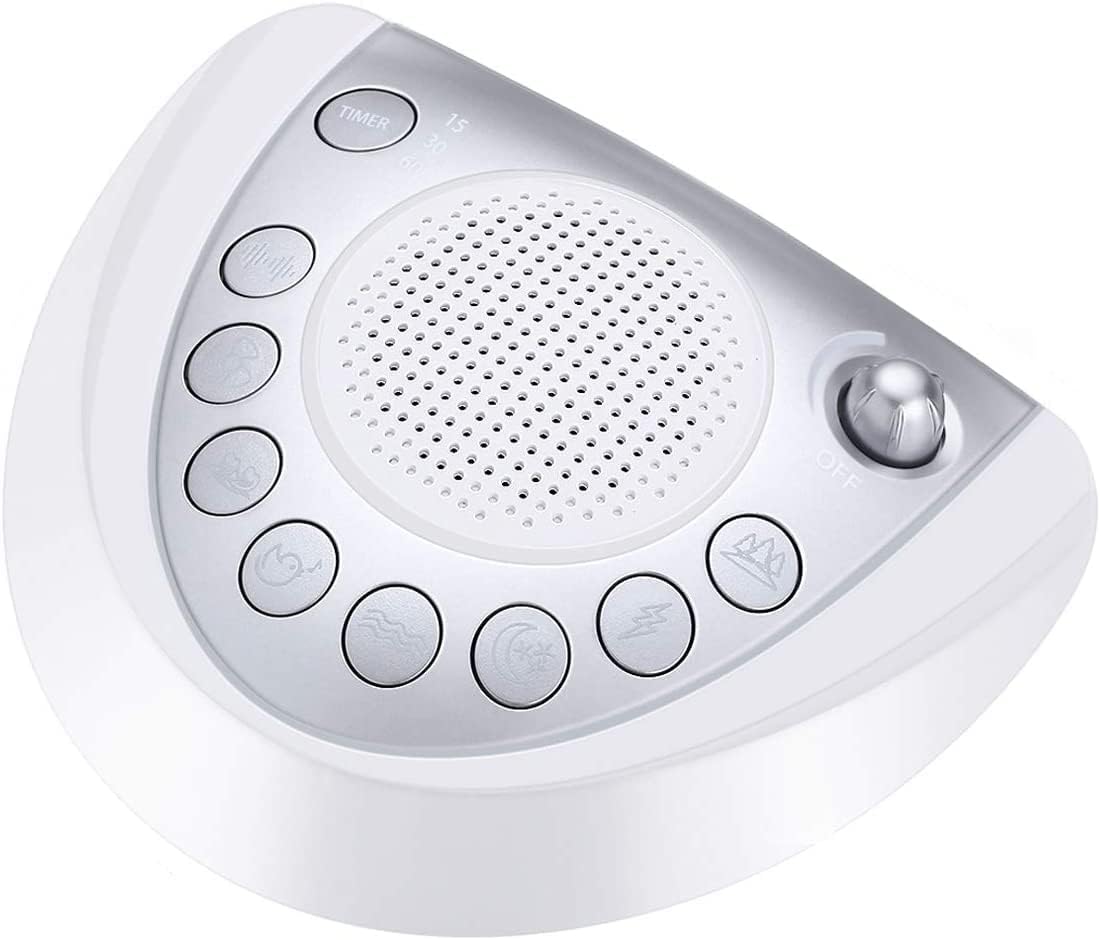 Raynic White Noise Machine, Battery Powered Sound Machine, Portable Sleep Machin...