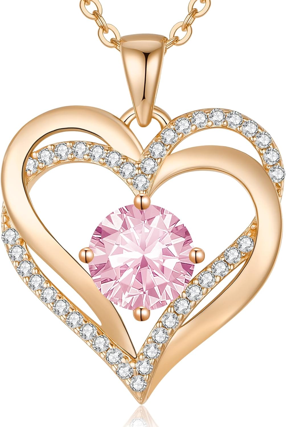 LOUISA SECRET Love Heart Birthstone Necklaces for Women, Birthday Gift for Women...