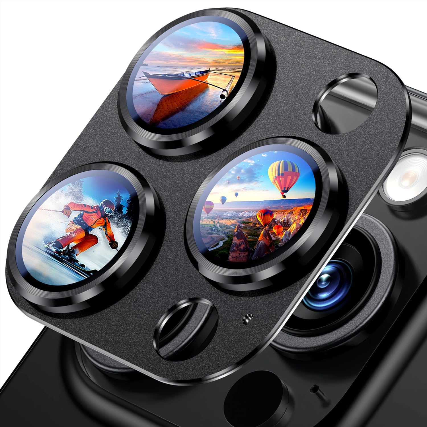 Uyiton Compatible with iPhone 16 Pro/iPhone 16 Pro Max Camera Lens Protector - [...