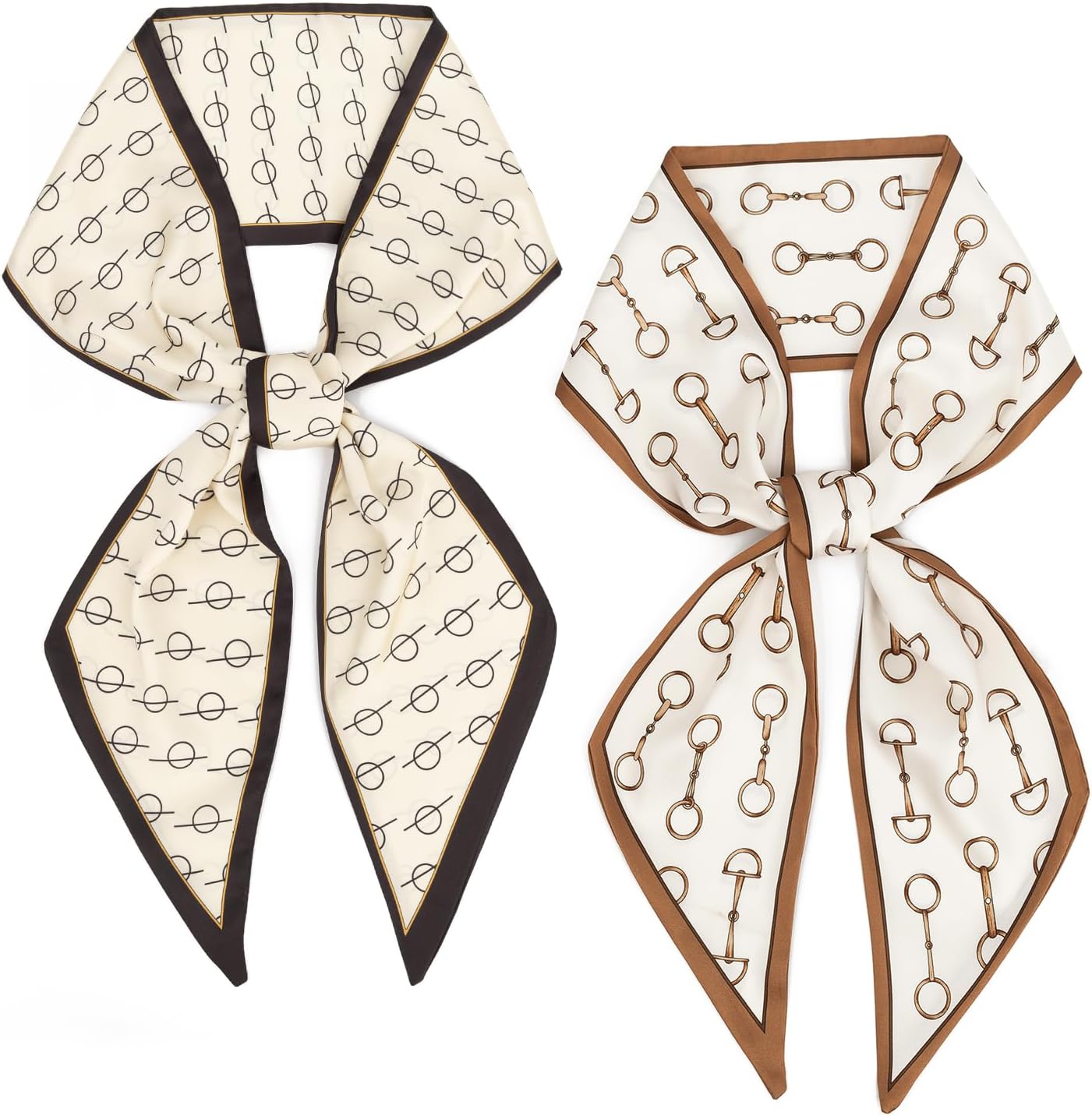 vimate Hair Scarf for Women Fashion Satin Silky Feeling Neck Scarf Bag Purse Sca...