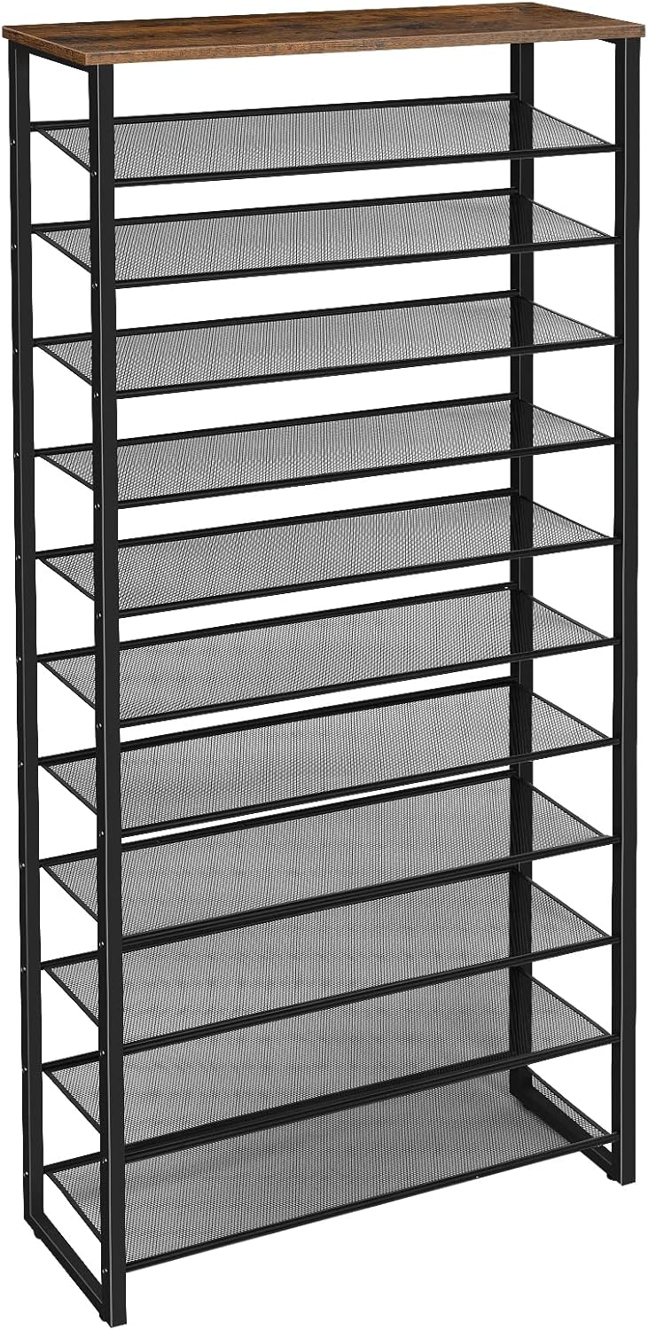 HOOBRO 12-Tier Shoe Rack for Front Door Entrance, 29.5" L x 11.2" W x 75.2" H, L...