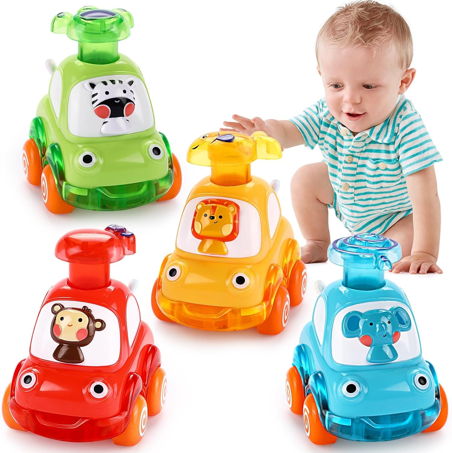 Cars Toys for 1 Year Old Boy Birthday Gift: Press and Go Toys Cars for Toddlers...