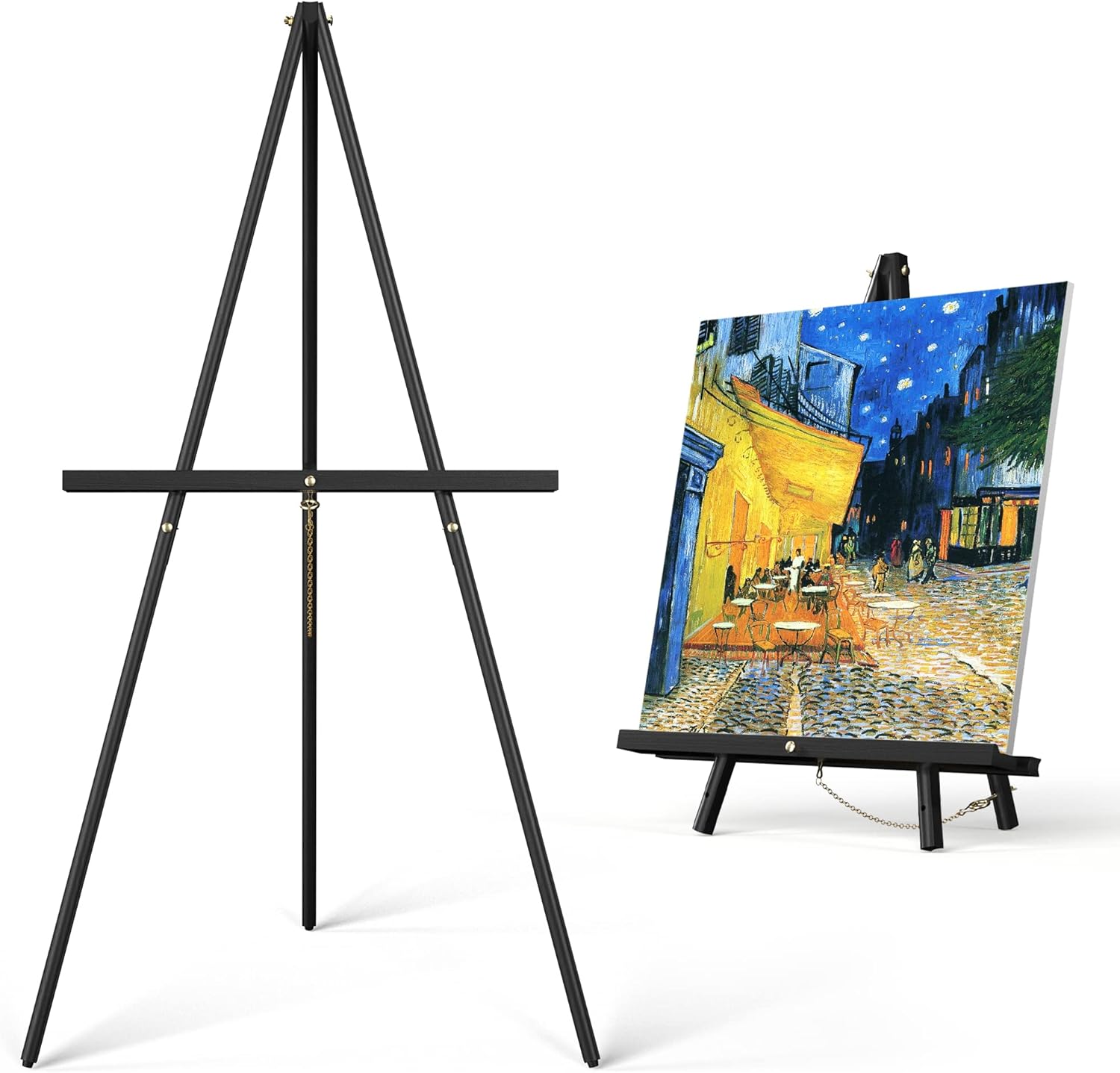 Art Easel Wooden Stand - 63" Tripod Display Artist Wood Easel - Adjustable Floor...