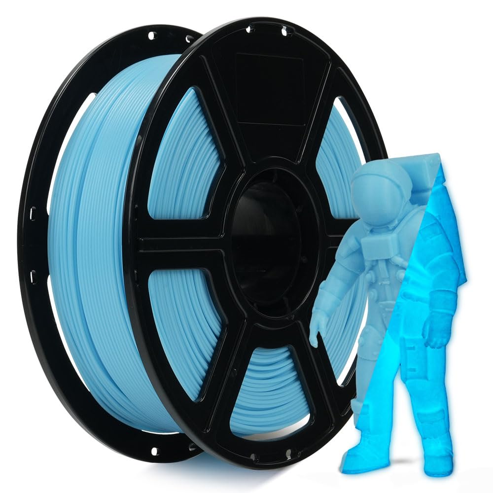 FLASHFORGE Glow in The Dark Rapid PLA Filament 1.75mm, High Flow Speedy 3D Print...