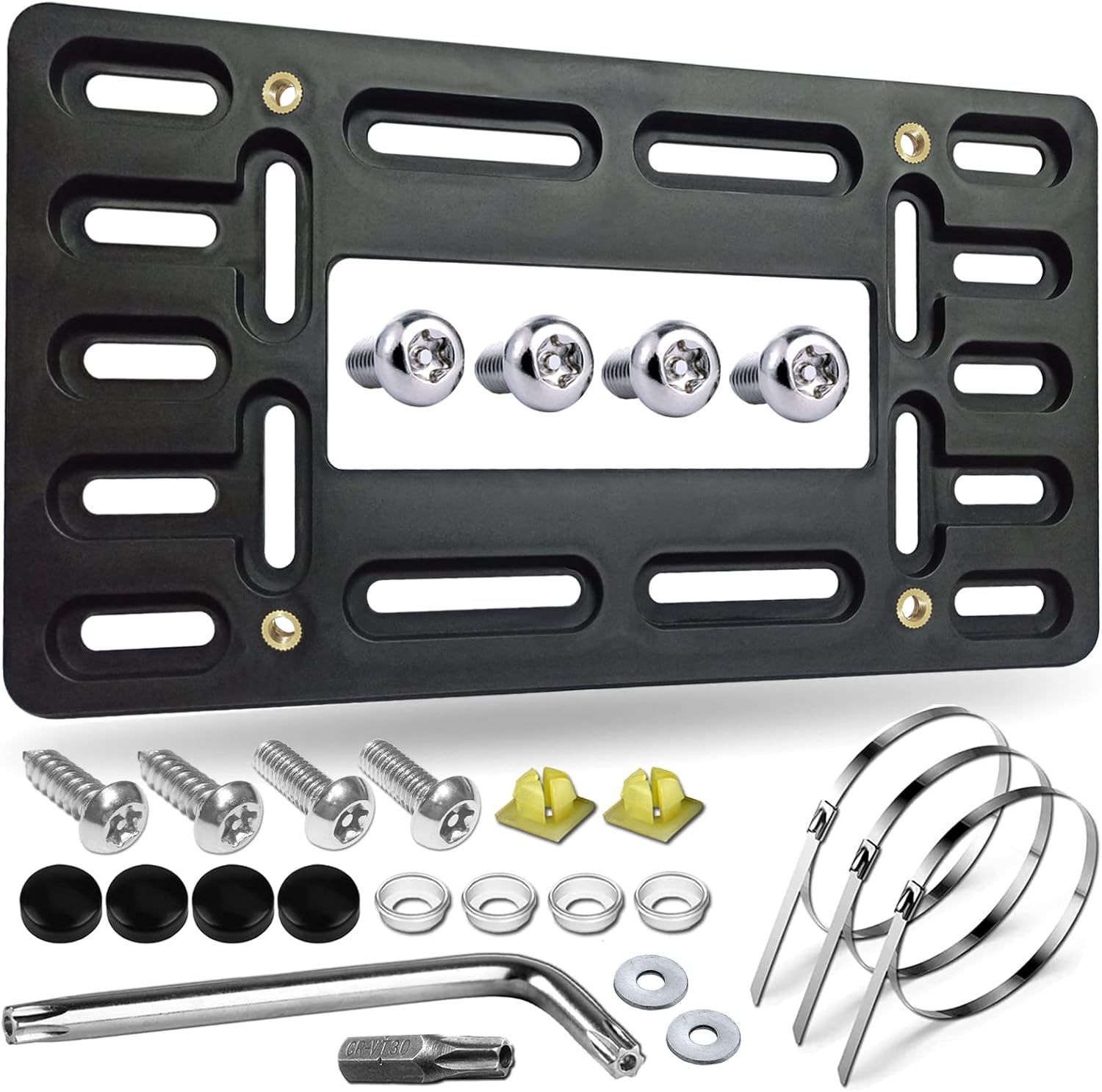 Aootf Front License Plate Bracket Holder - Universal Front Bumper License Plate...
