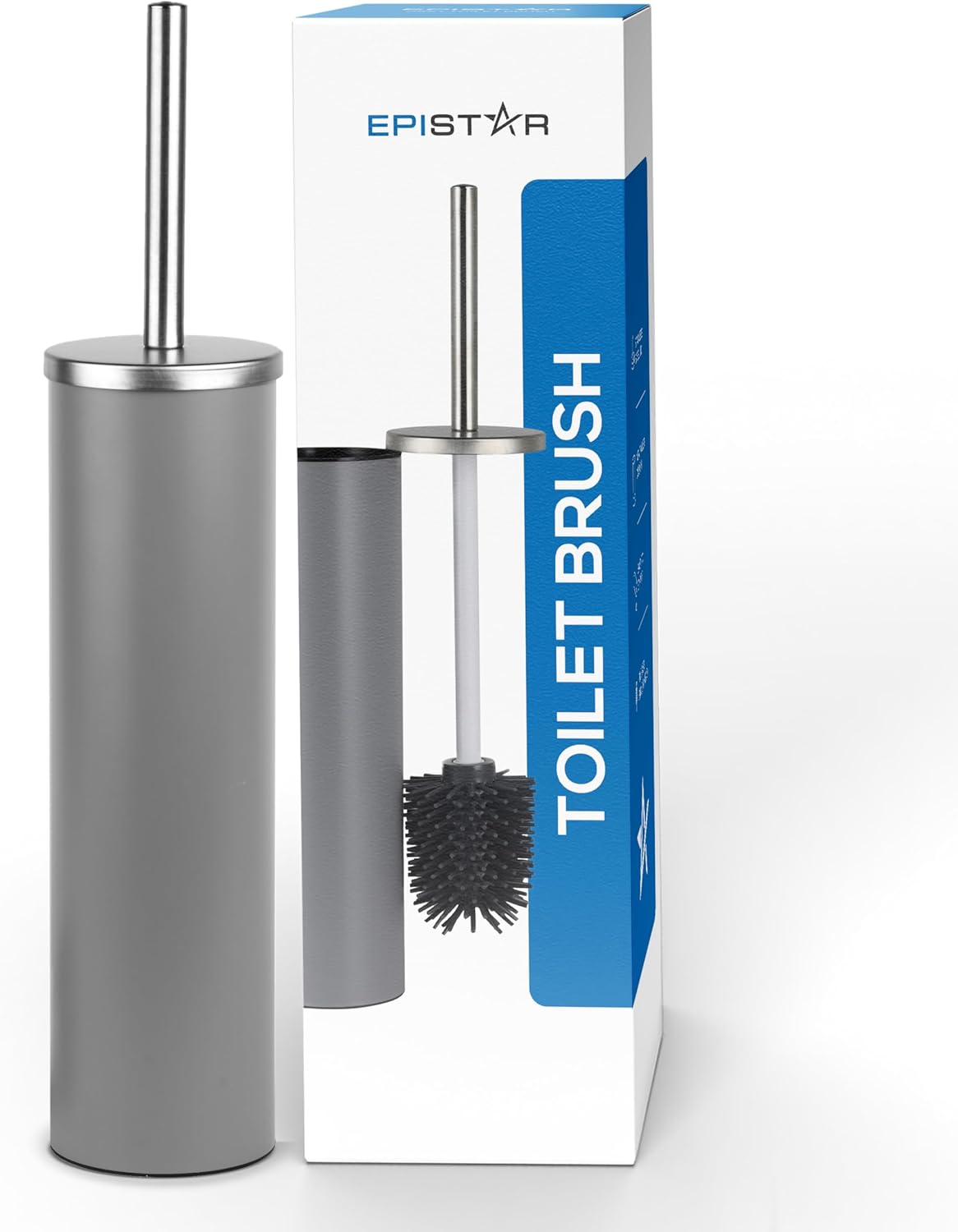EPISTAR Toilet Brush - Toilet Brushes & Holders - Toilet Brush Silicone with Lon...