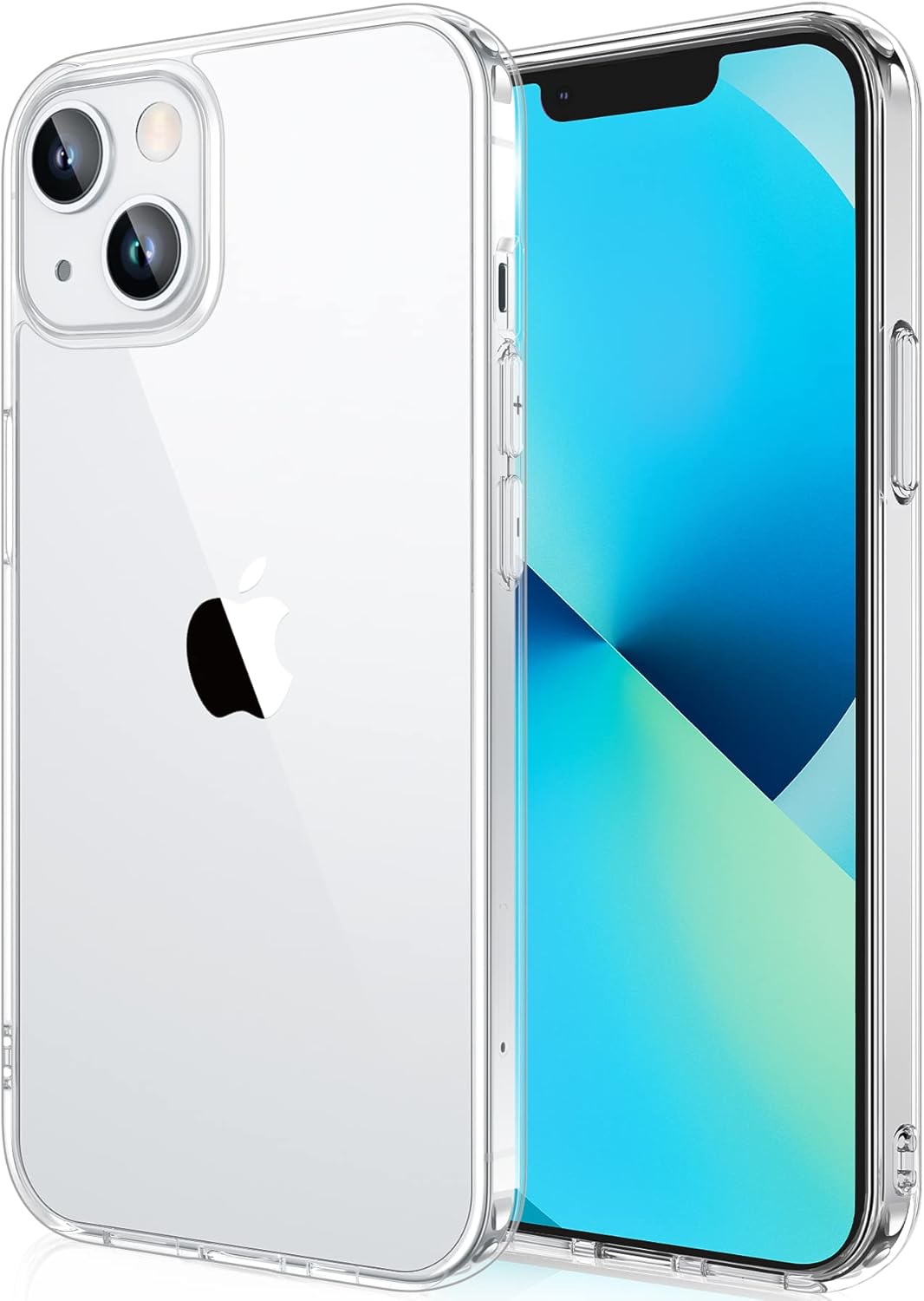 GeeEase iPhone 13 Case - Crystal Clear & Anti-Yellowing - Mil-Grade Shockproof P...