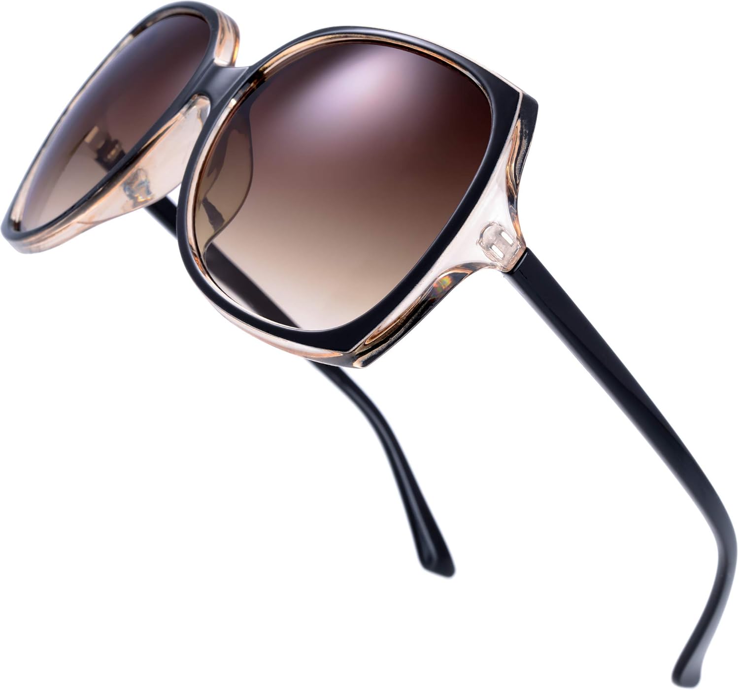 The Fresh Women's Oversized Square Jackie O Cat Eye Hybrid Butterfly Fashion Sun...