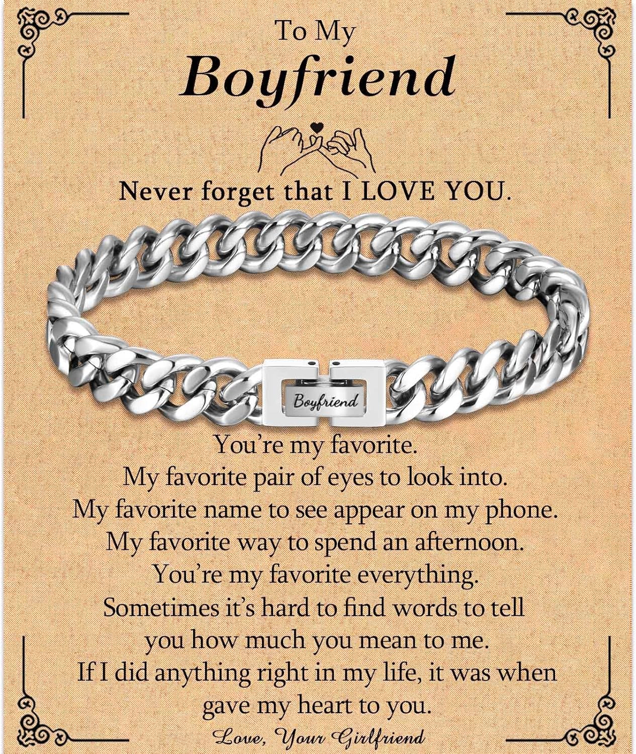 TEVOP Engraved Bracelet Gifts for Men Boys, Dad Uncle Grandad Son Grandson Broth...