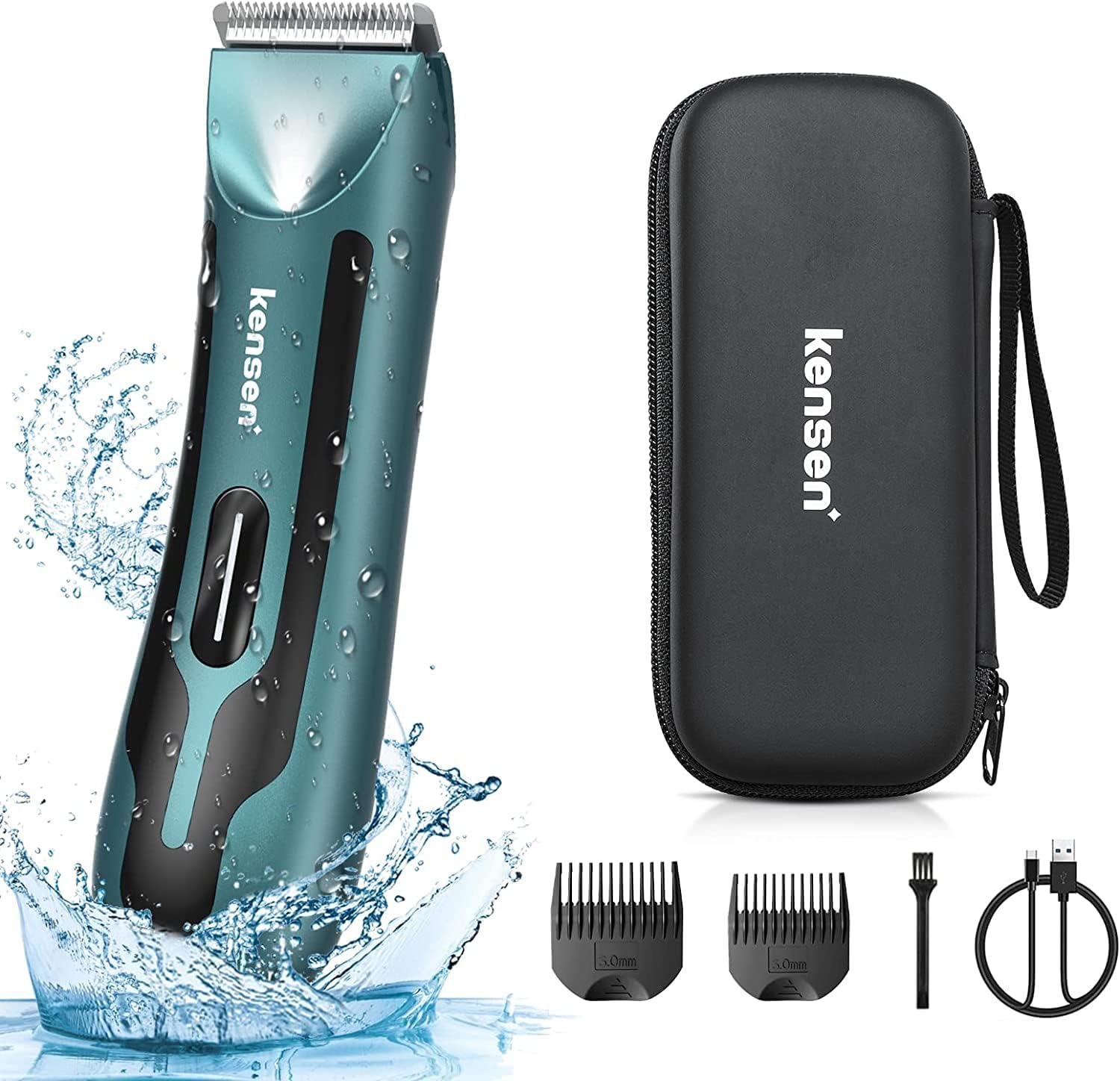 Manscape Body Hair Trimmer Men, KENSEN Body Groomer for Private Parts & Pubic Ha...