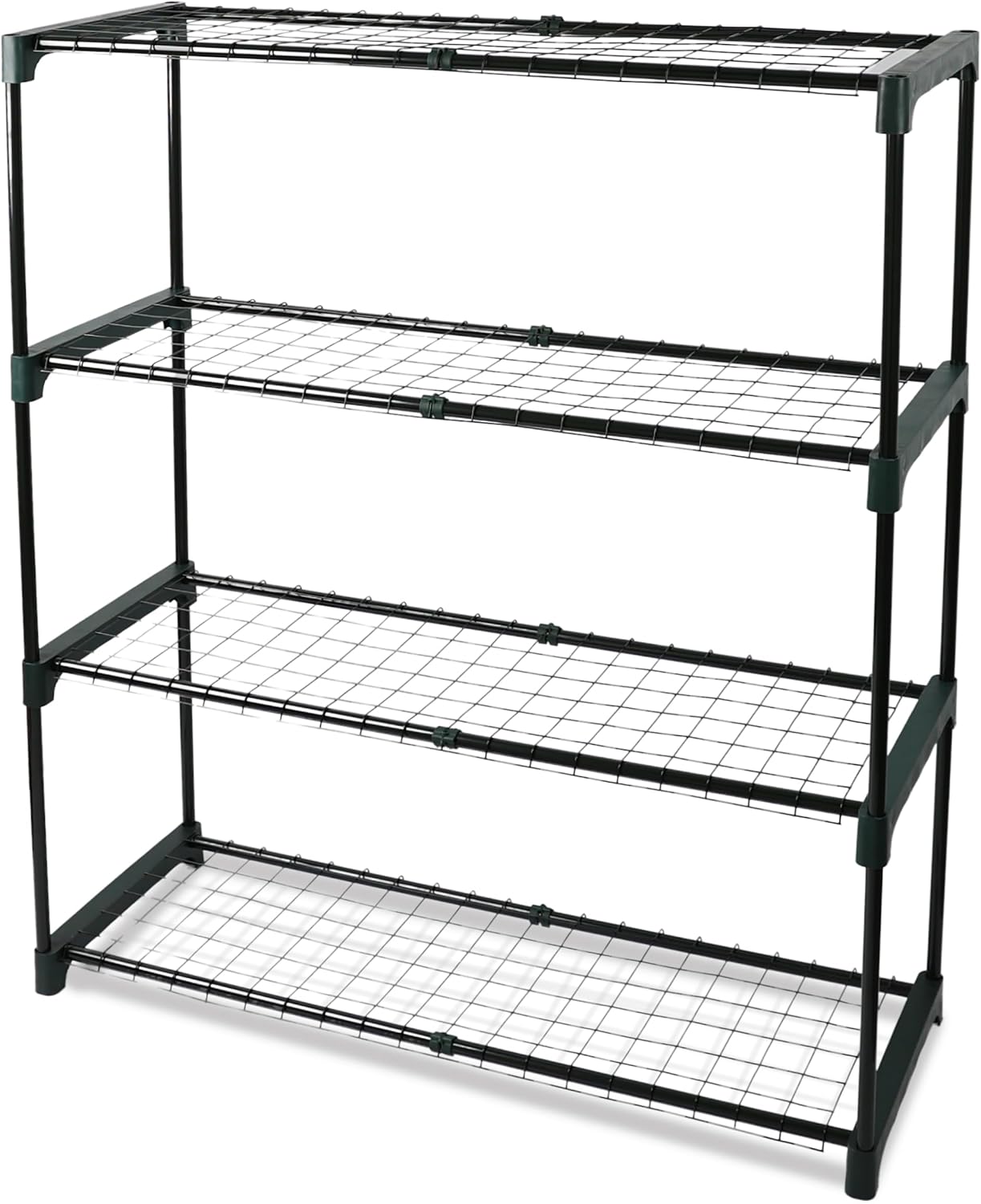 DIVCHI 4-Tier Garden Storage Shelves | Shelving Unit | Greenhouse Shelf | Shed R...