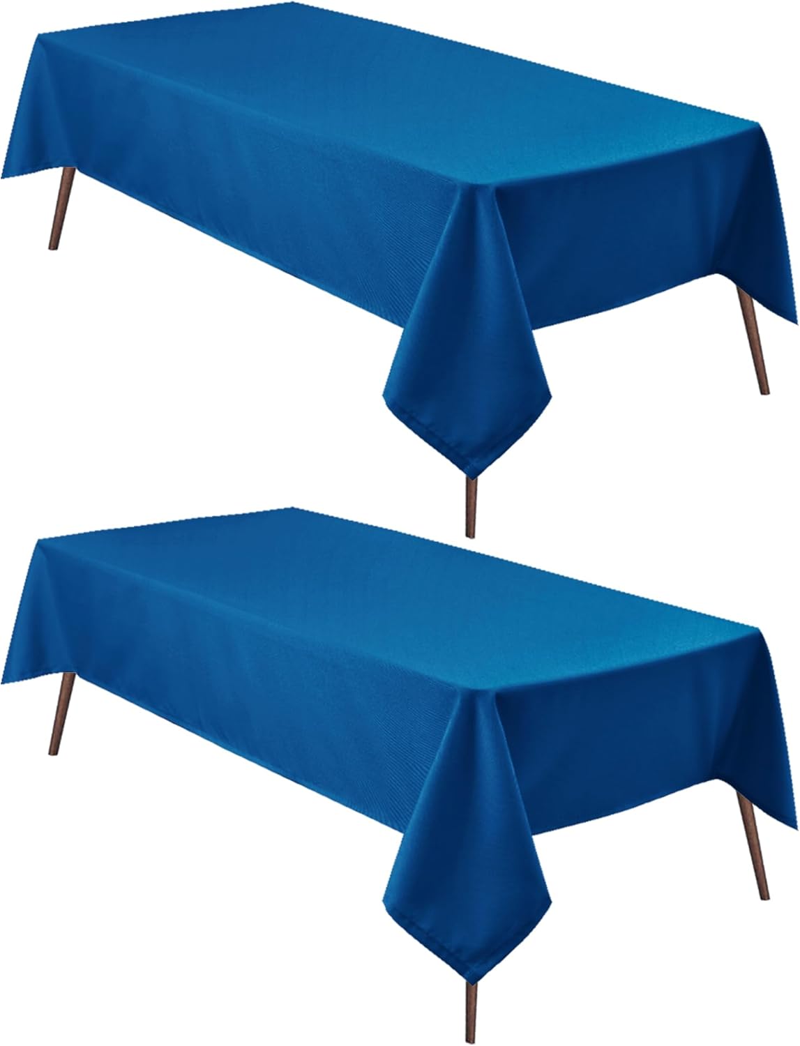 Hiasan 2 Pieces Royal Blue Tablecloth Rectangle - Waterproof and Washable Fabric...