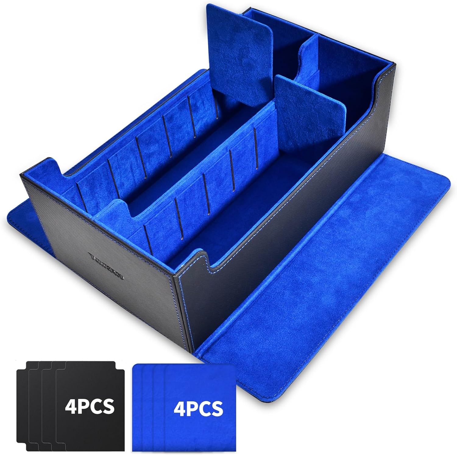 tombert Premium Card Storage Box for MTG PTCG, Large Capacity with 4 Dividers an...