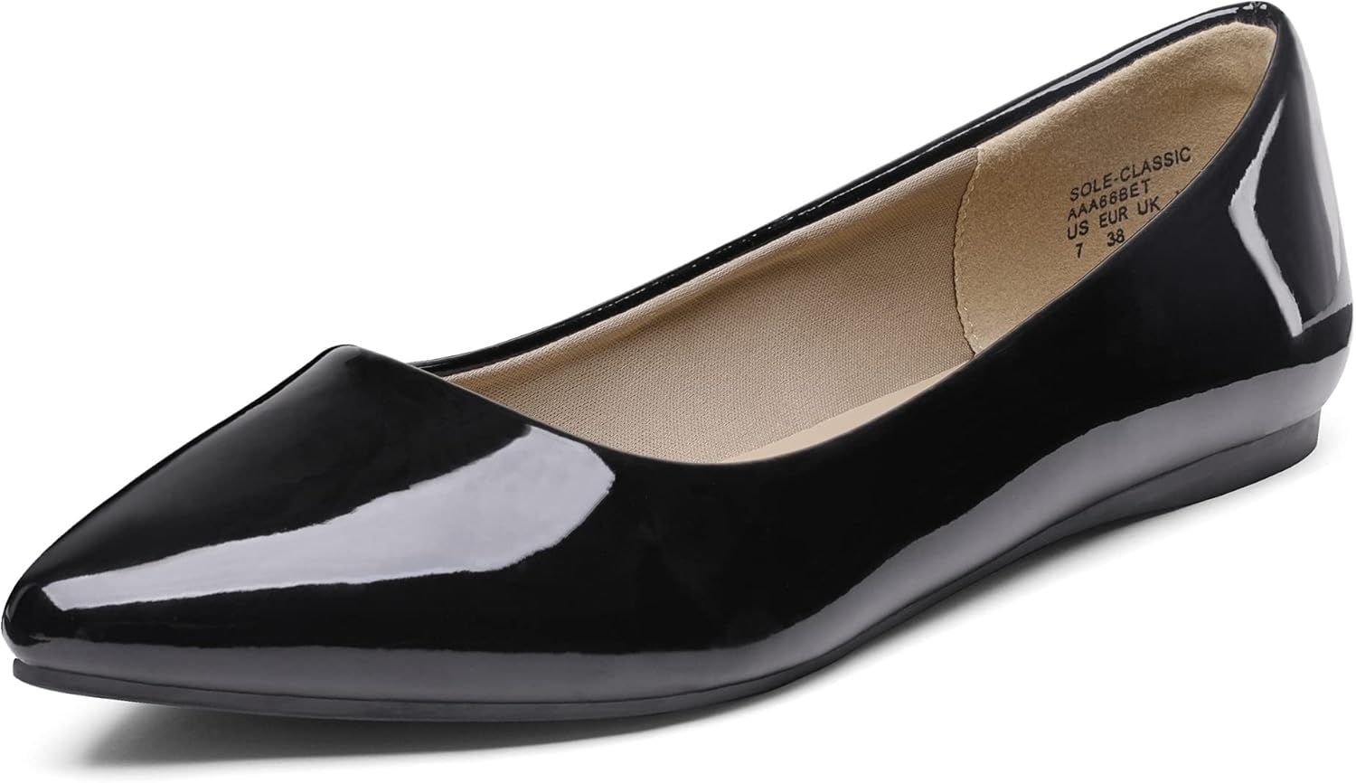 DREAM PAIRS Women's Dress Pointed Toe Flats Ballet Comfort Soft Slip On Casual F...