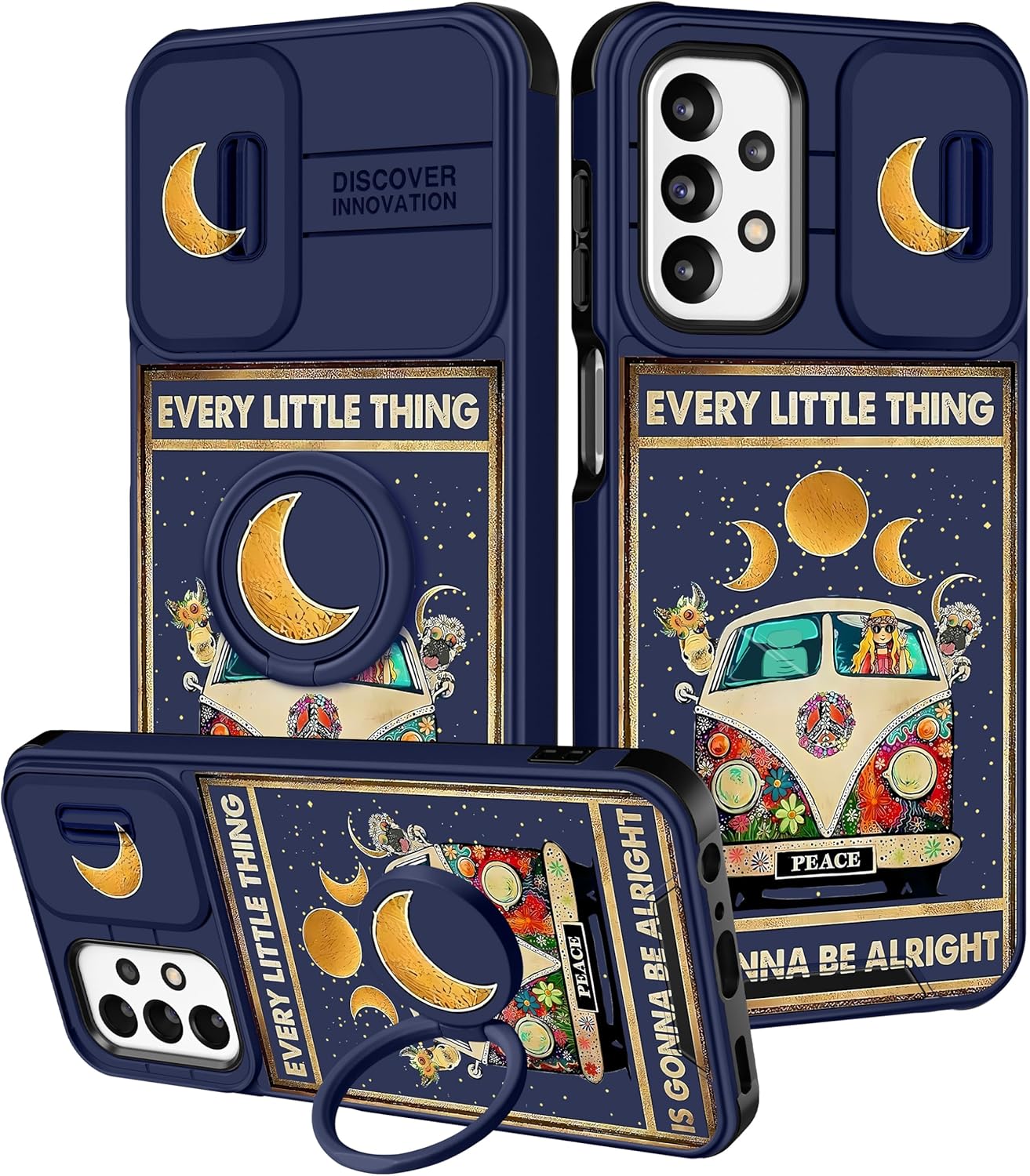 (2in1 for Samsung Galaxy A23 5G Case for Women Cute Bus Girls Phone Cover Girly...