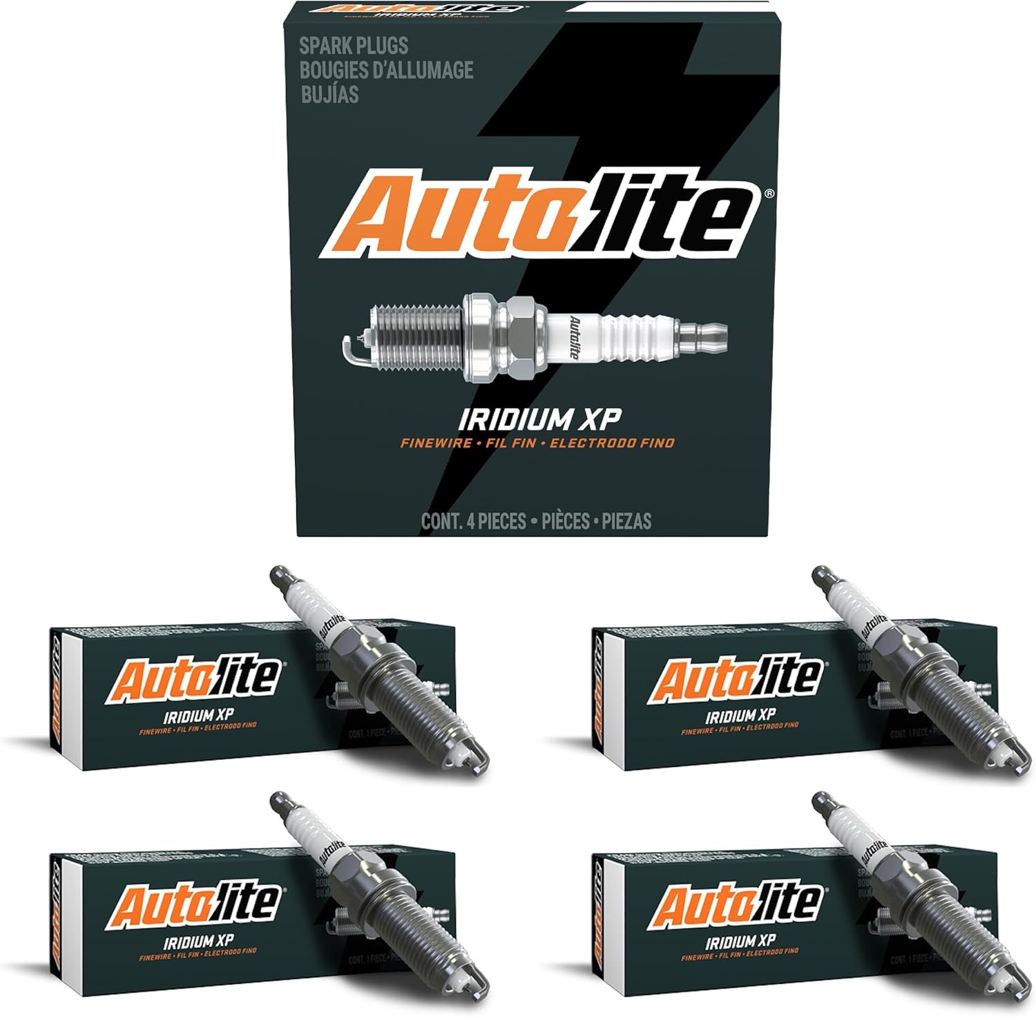 Autolite Iridium XP Automotive Replacement Spark Plugs, XP5701 (4 Pack)