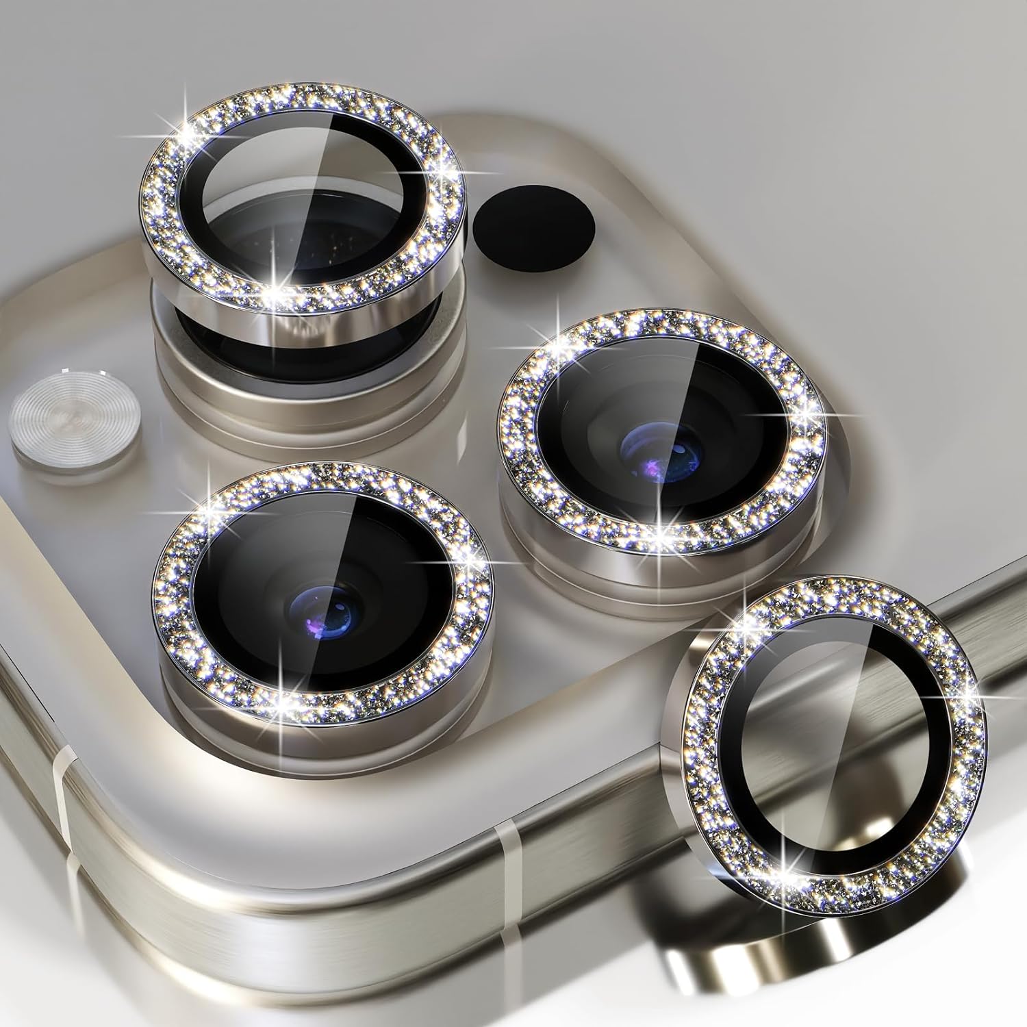 Choiche Compatible for iPhone 15 Pro/iPhone 15 Pro Max Camera Lens Protector Bli...