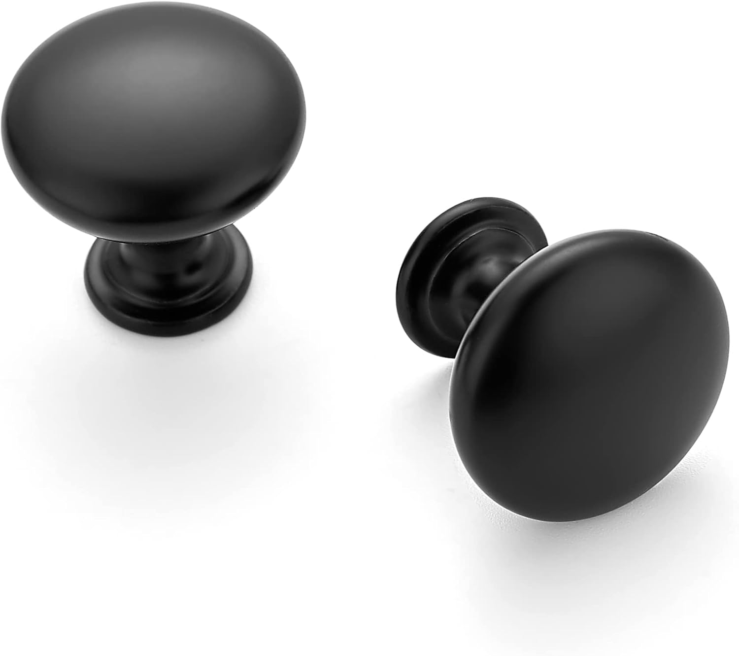 Ravinte 30 Pack Matte Black Round Zinc Cabinet Knobs for Kitchen Bathroom Closet...