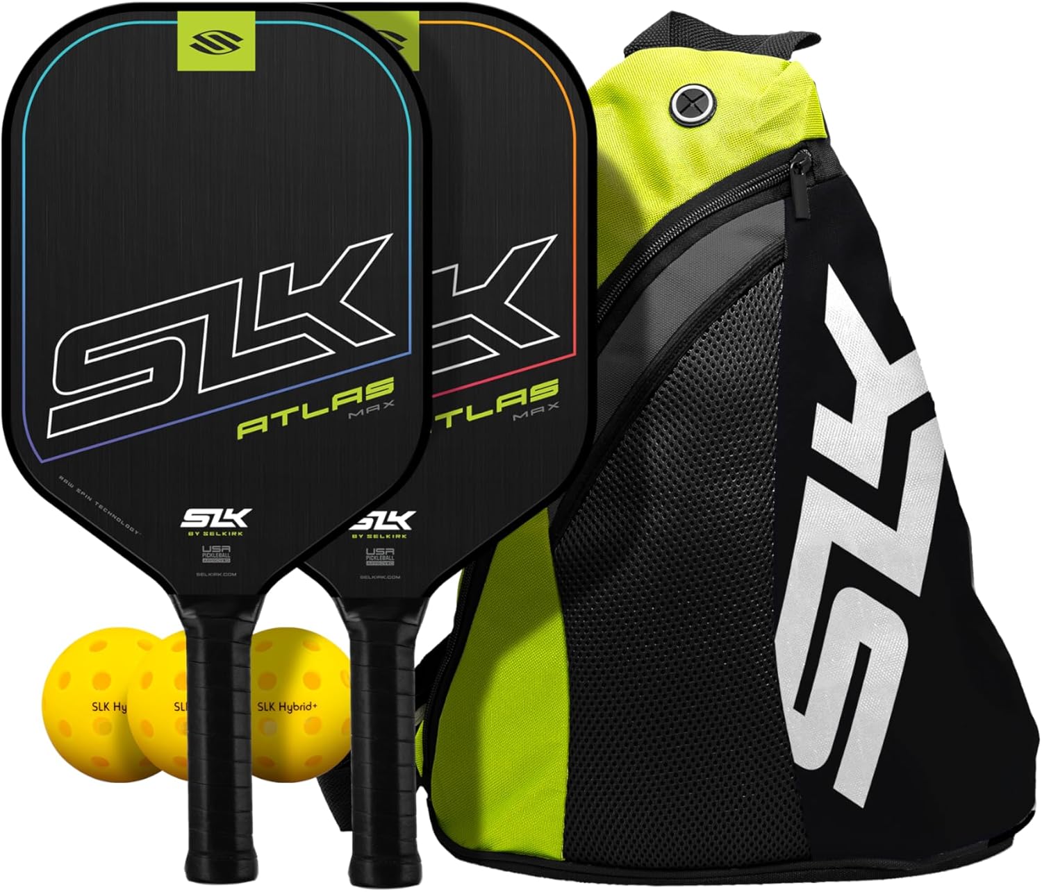 2025 SLK Atlas Pickleball Paddle | Graphite Pickleball Paddle Feature a G5 Contr...