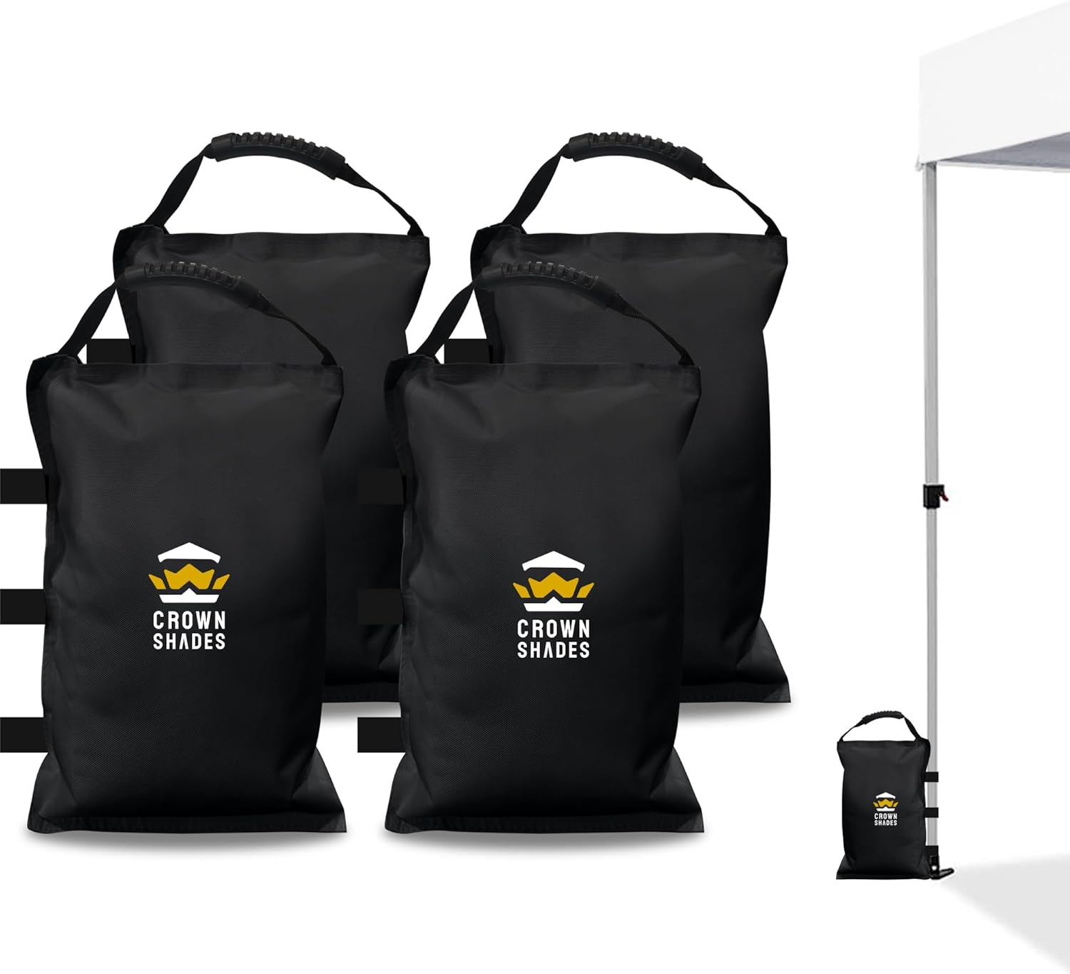 CROWN SHADES Sand Bags for Canopy Legs (112 LBS) Sandbags for Weight - Sandbags...