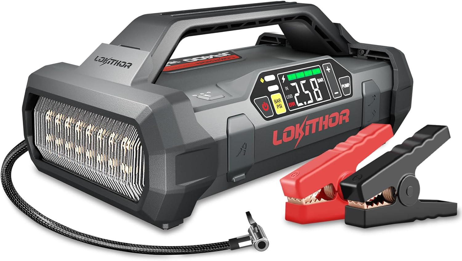 JA400 1750A 12V Jump Starter with Air Compressor,...
