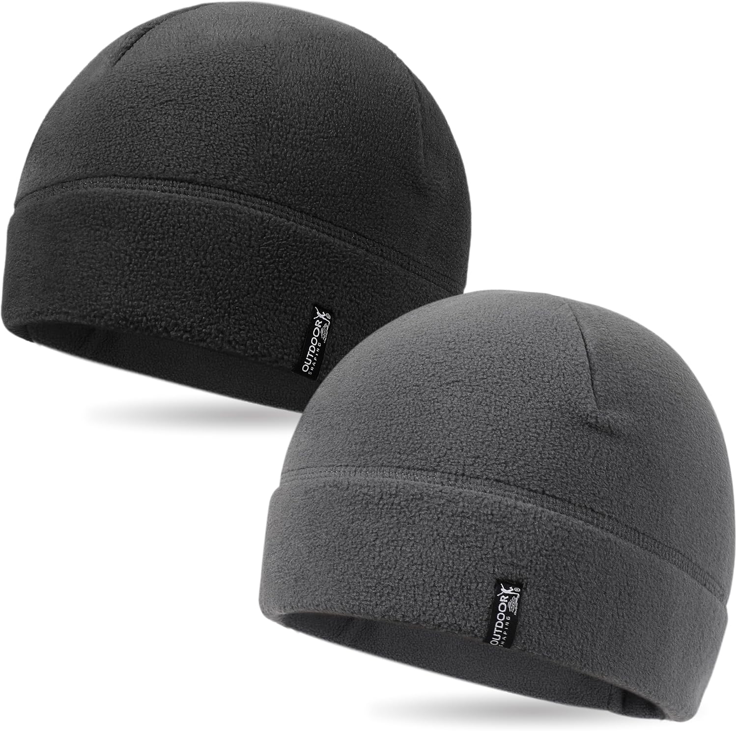 OUTDOOR SHAPING 2 Pack Tactical Fleece Cap Winter Warm Beanie Military Army Watc...
