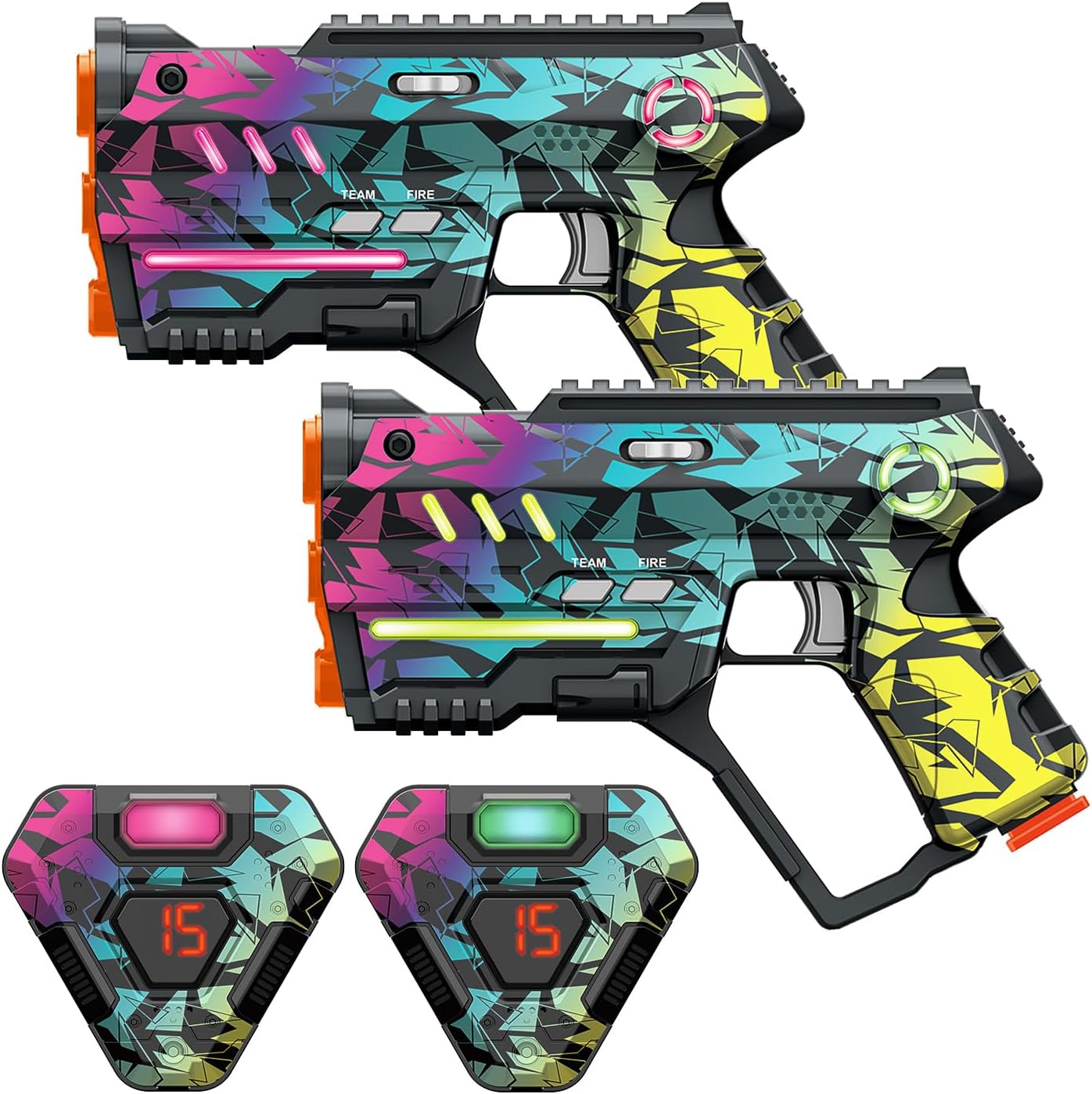 Laser Tag Set of 2, Lazer Tag Game for Kids Indoor & Outdoor Play, Gift Ideas fo...