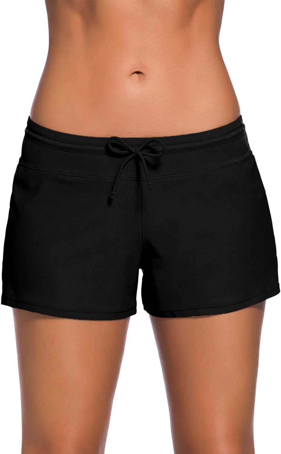 Aleumdr Womens 3" Waistband Swimsuit Bottom Boy Shorts Swimming Panty(Available...