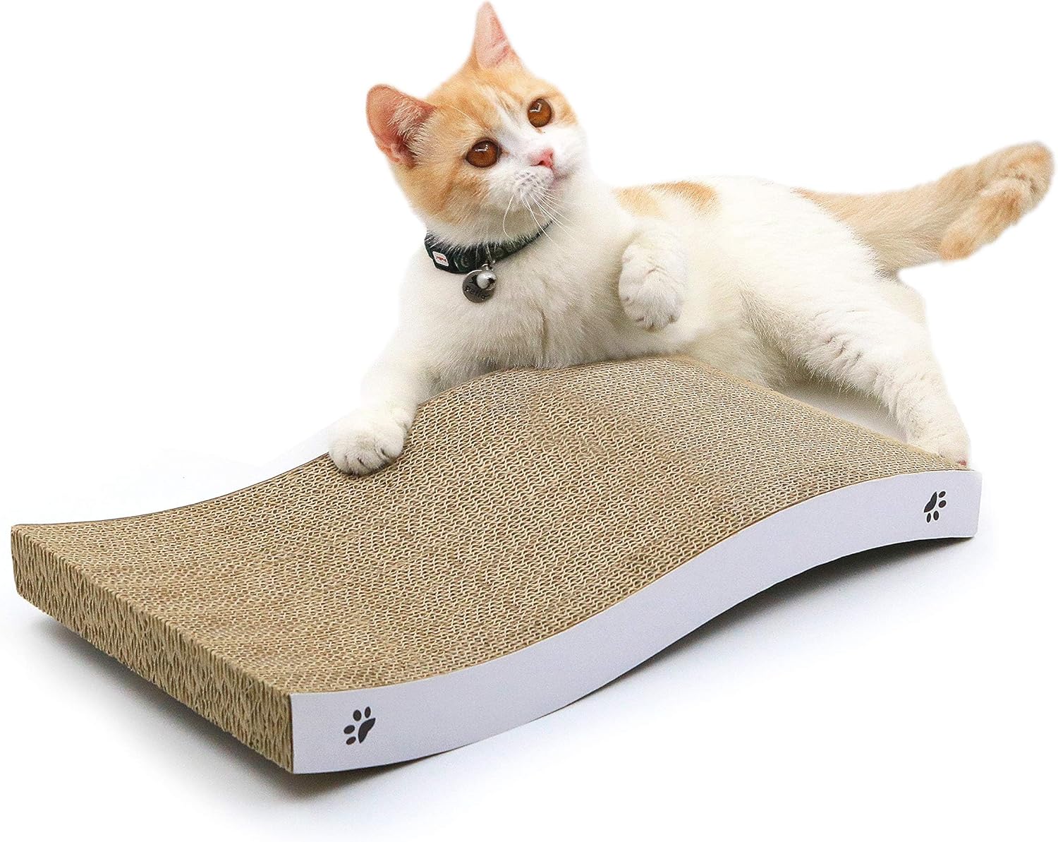 Cat Scratcher, Durable Scratch Pad, Corrugated Cardboard Scratching Board for In...