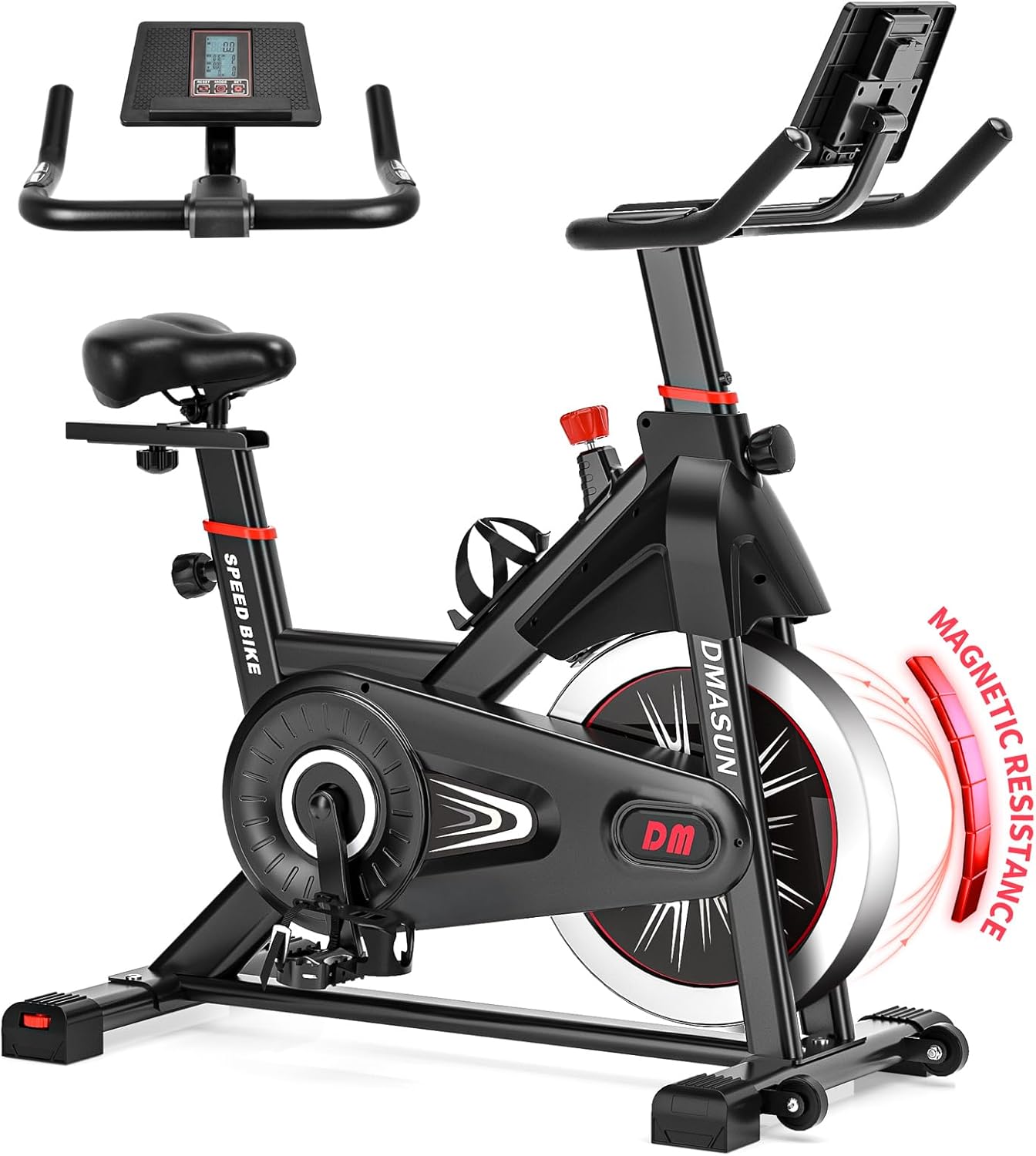 DMASUN Exercise Bike for Home Gym Use, Super Quiet Magnetic Indoor Cycling Bike...