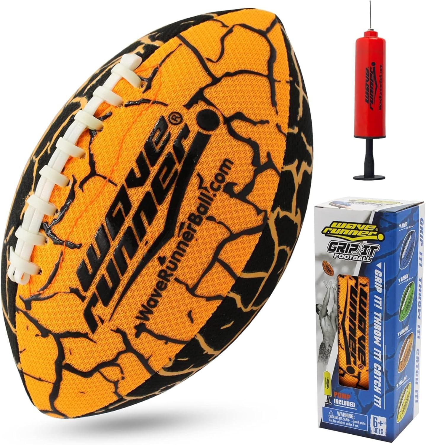 Wave Runner Grip It Waterproof Football, Size 9.25 - Water Football, Beach Footb...