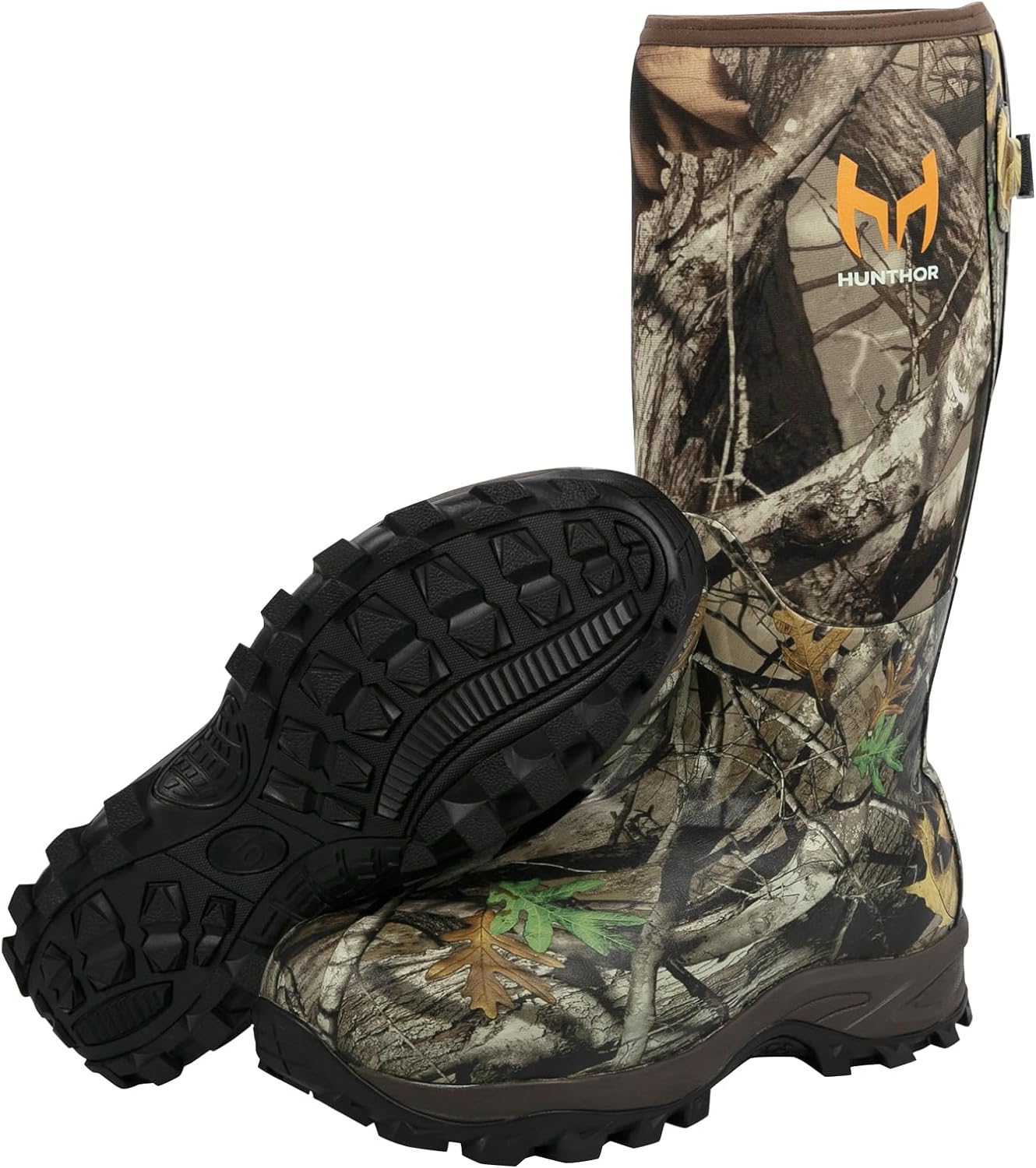 Hunting Boots for Men, Waterproof Insulated 6mm Neoprene Rubber Boots for Huntin...