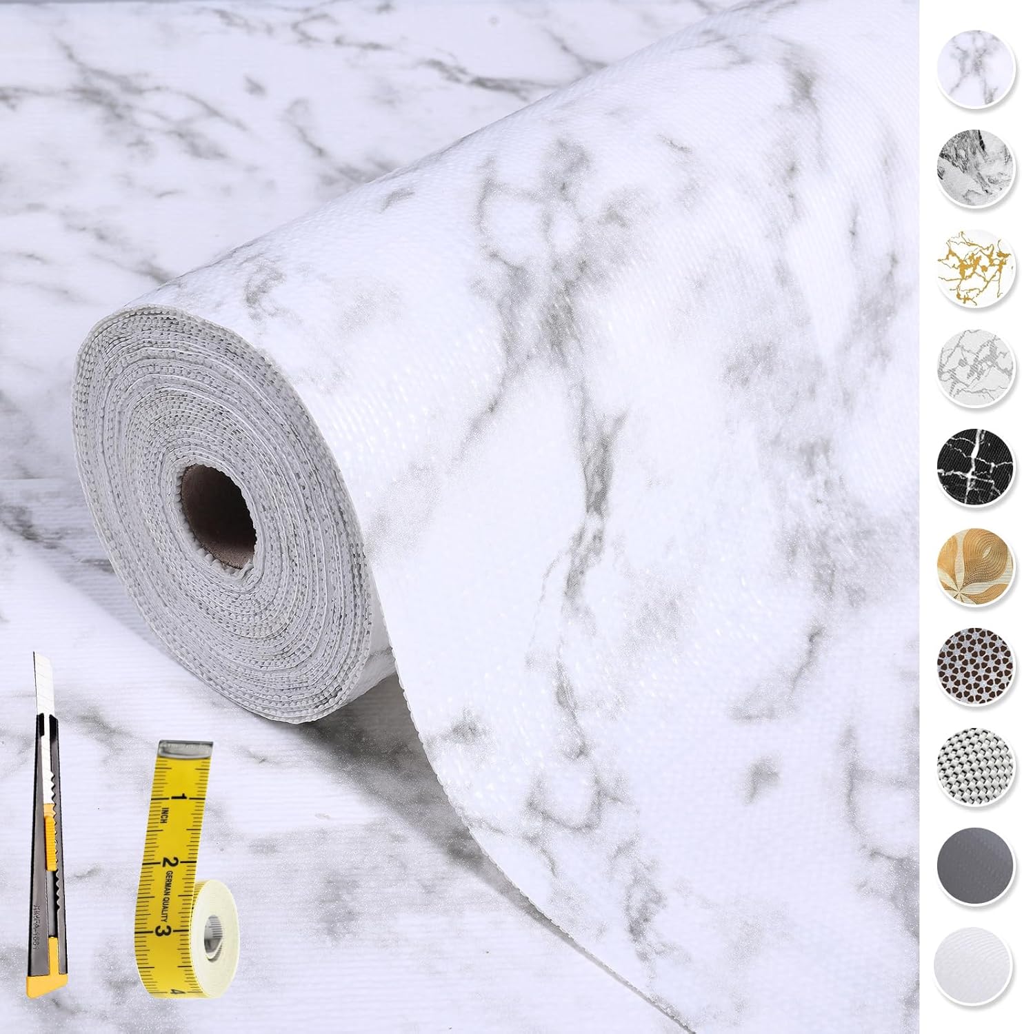 Drawer and Shelf Liner for Kitchen Cabinet: 12 in X 20 Ft Non Slip Waterproof Sh...