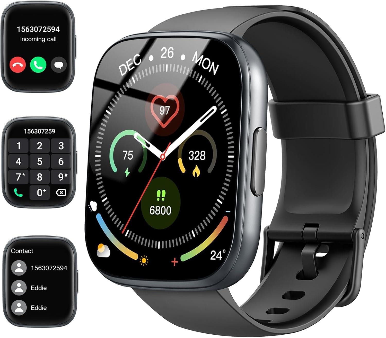 Smart Watch for Men Women Answer/Make Calls, 1.95" HD Touch Screen Fitness Watch...