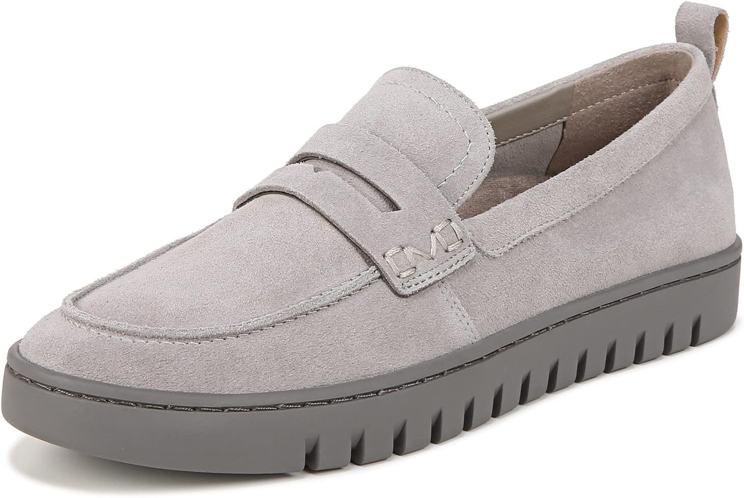Vionic Women's Uptown Loafer 8.5 Wide Light Grey Suede