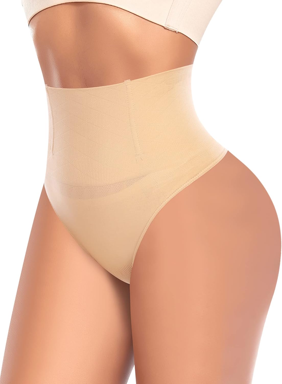 Tummy Control Thong Shapewear for Women High Waist Shaping Underwear Seamless Bo...